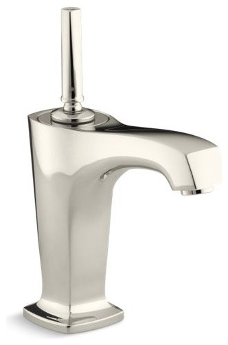 Kohler Margaux 1-Hole Bathroom Faucet & 5-3/8" Spout, Vibrant Polished Nickel