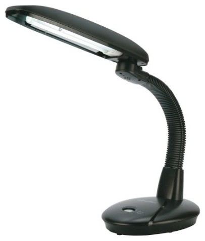 Easyeye Energy Saving Desk Lamp With Ionizer - Grey (2-Tube)