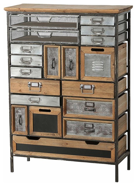 Industrial Chic Multi Drawer Chest Industrial Dressers By