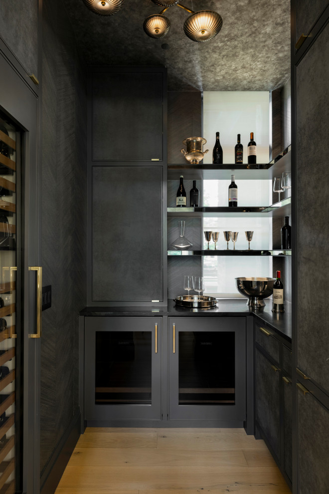 Wine cellar - transitional wine cellar idea in Minneapolis