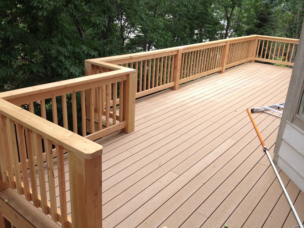 Deck - rustic deck idea in Denver