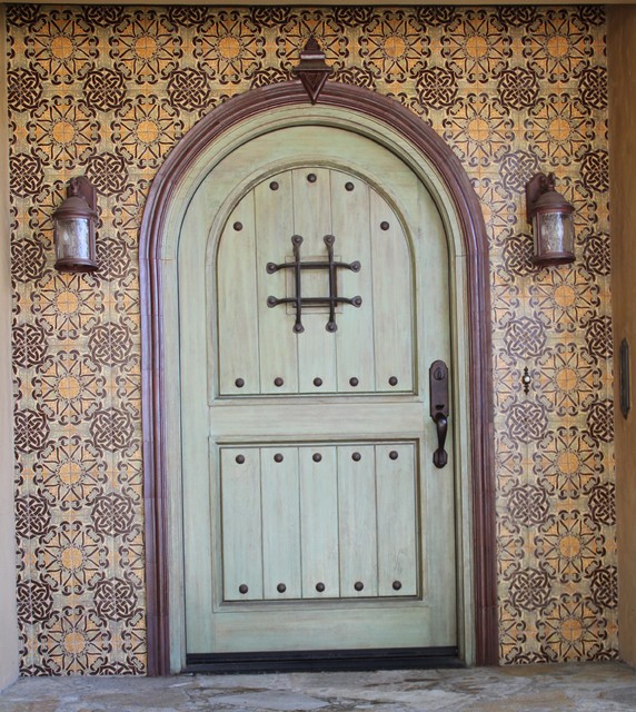 Multi Color Rustic Front Door Tile Rustikal Eingang