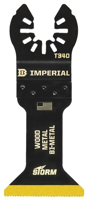 Imperial Blades IBOAT340-1 One-Fit Universal Bi-Metal Tin Storm Blade, 1-3/4"