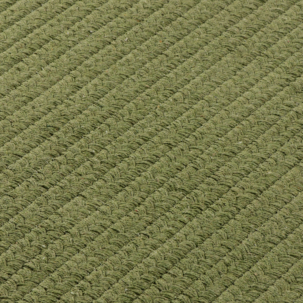 Sunbrella Solid Indoor/Outdoor Rug Coastal Braided Acrylic LS01, 5'x7