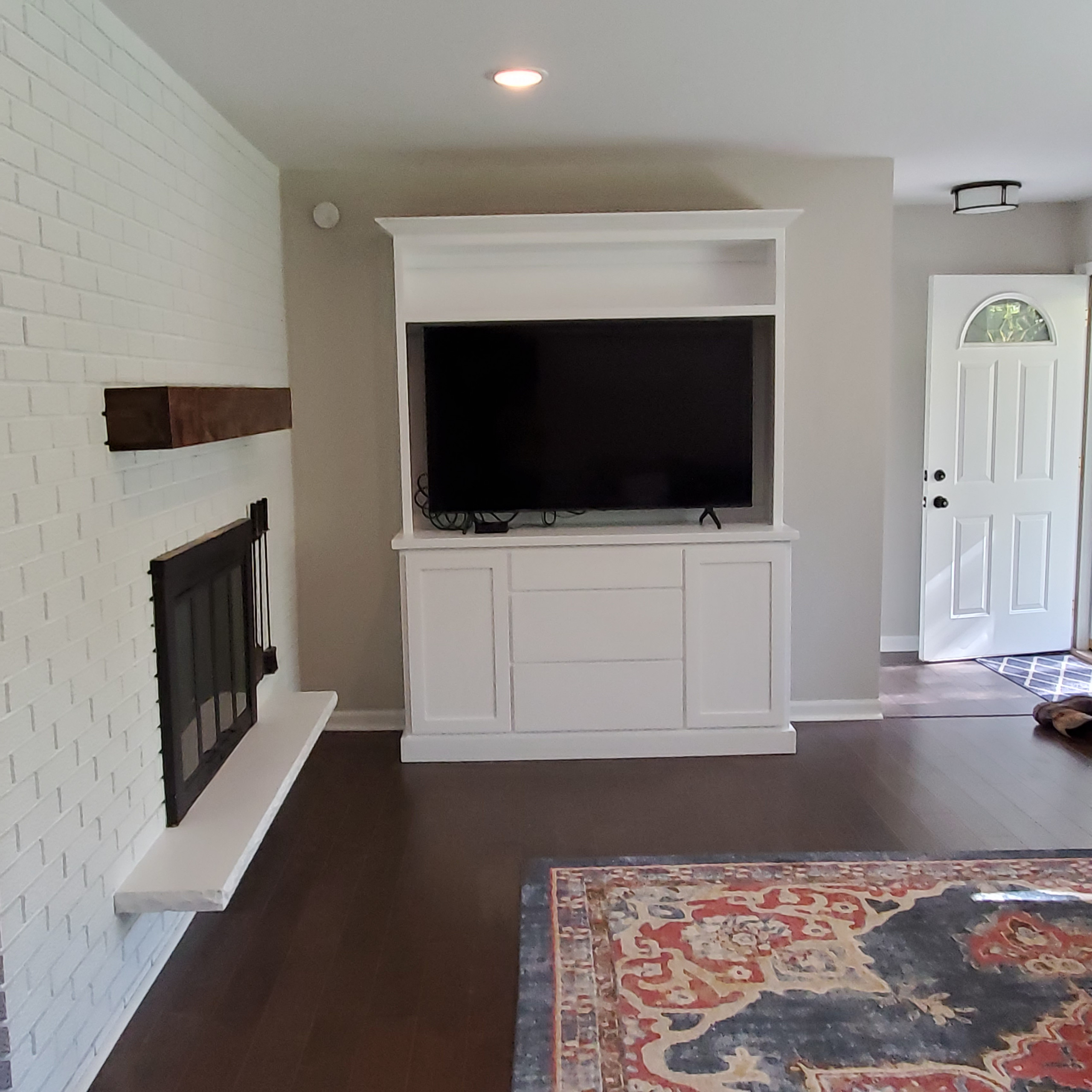 Entertainment Center and Mantle