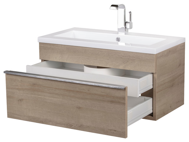 Trough Collection 30 Wall Mount Modern, Modern Bathroom Vanities With Trough Sinks