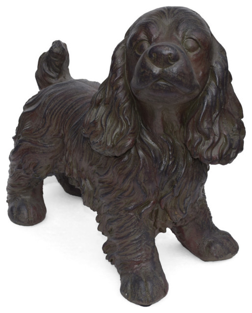 cocker spaniel garden statue