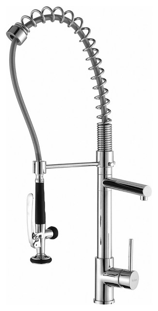 Kraus Commercial 1 Handle Pre Rinse Kitchen Faucet Pot Filler Chrome Kraus Commercial 1 Handle Pre Rinse Kitchen Faucet Pot Filler Chrome