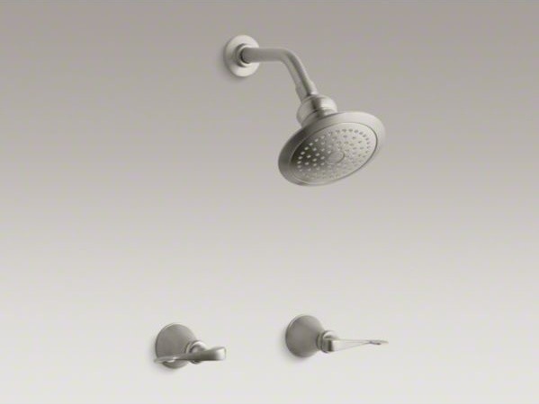 KOHLER Revival(R) shower faucet set with scroll lever handles and single-functio