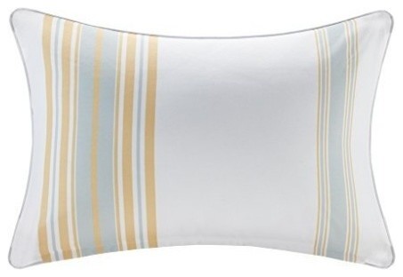 Newport Printed Stripe 3M Scotchgard Outdoor Oblong Pillow, Yellow, 14"x20"