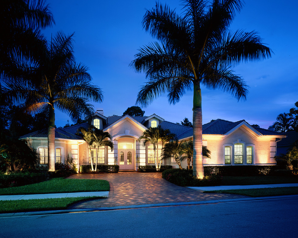This is an example of a beach style exterior in Miami.
