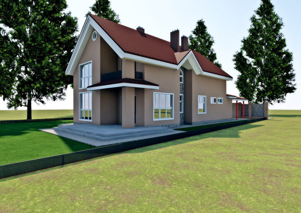 Индивидуальный коттедж 200м2