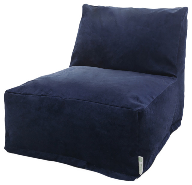 Majestic Home Goods Decorative Villa Navy Bean Bag Chair Lounger