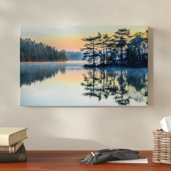 "Before People Wake" Artwork above Sofa