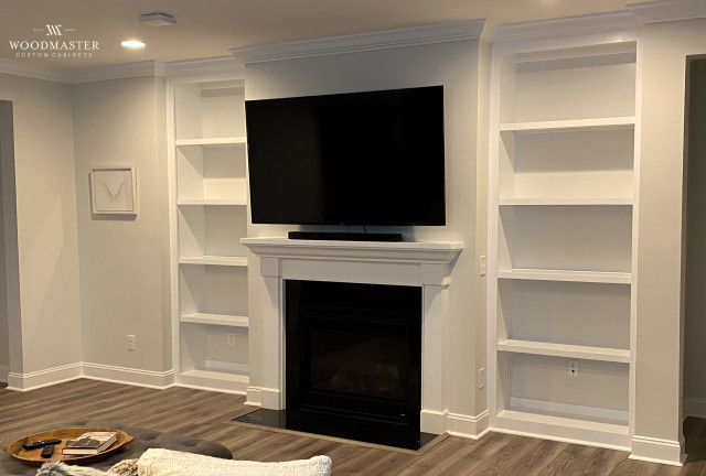 Custom Fireplace Built-Ins - Woodmaster Custom Cabinets - Raleigh