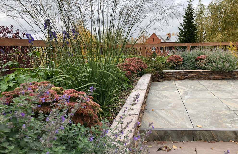 Розовое утро. Сад на крыше