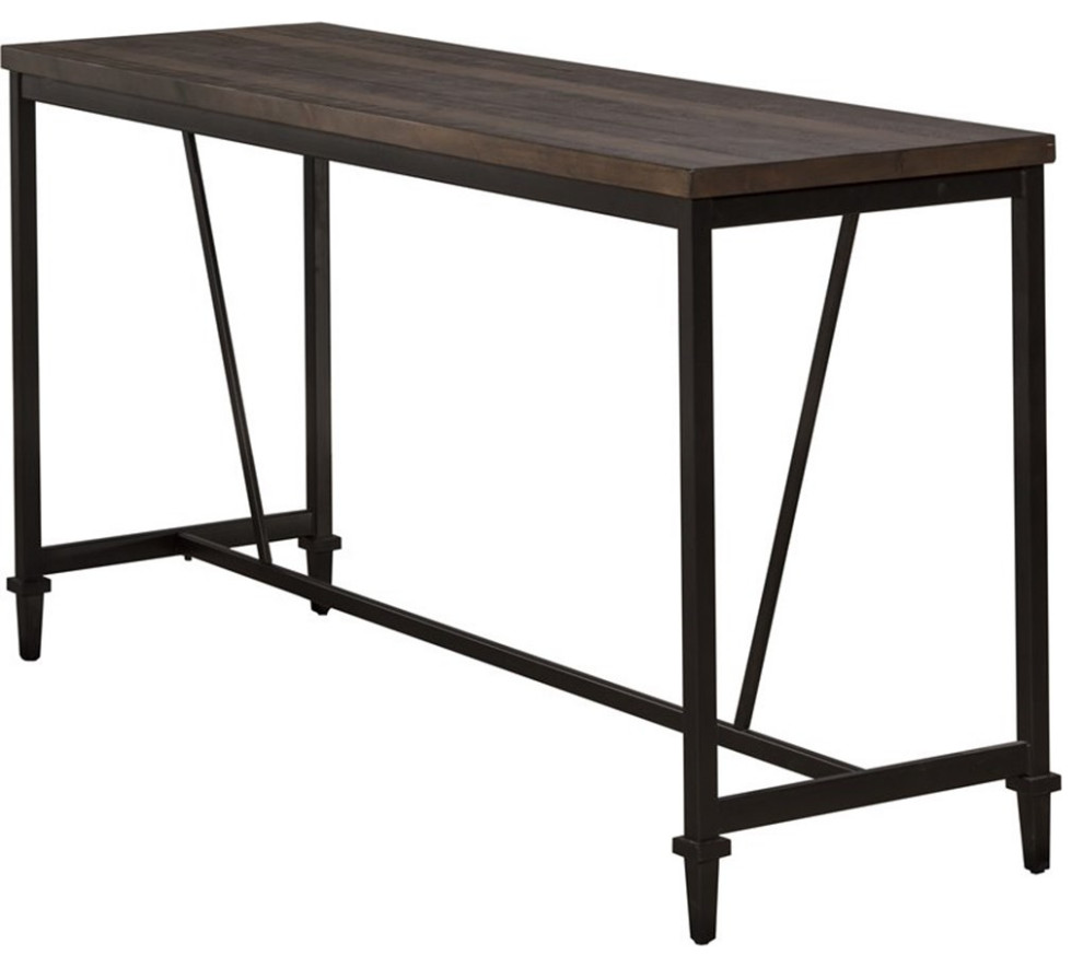 Hillsdale Furniture Emerson Wood Rectangle Dining Table Top in Gray