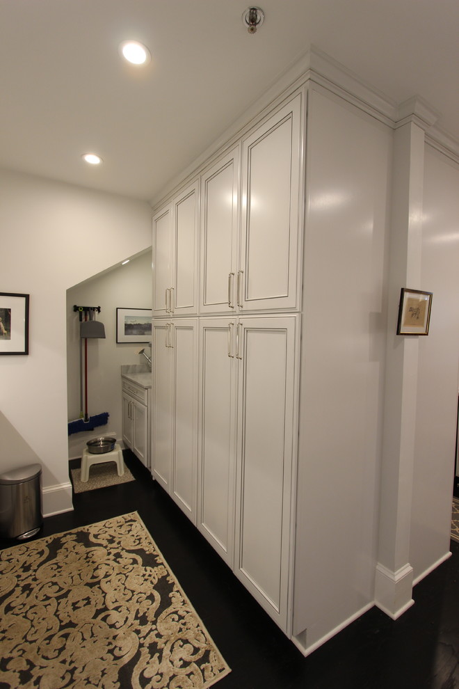 Hallway - transitional hallway idea in Atlanta