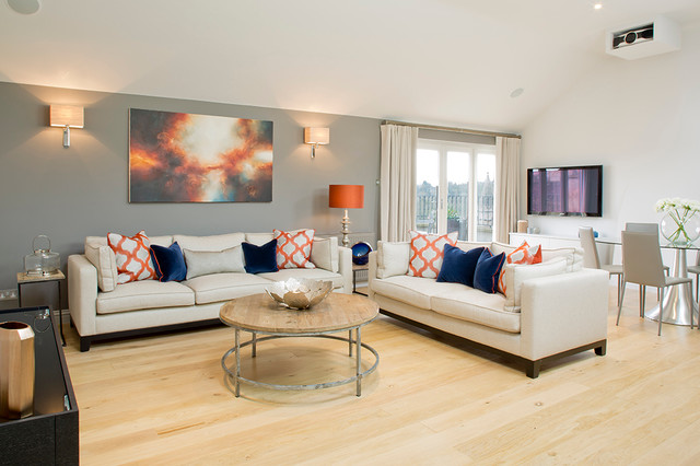 Loft Living contemporary-vardagsrum
