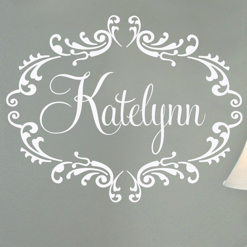 Princess Personalized Frame Wall Decal