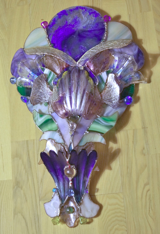 Обьемный витраж-витражные лампы в стиле тиффани.