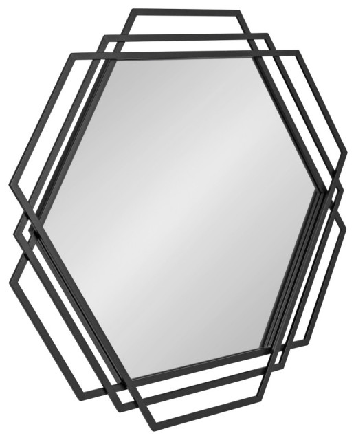 Kona Wall Mirror, Black, 32x31