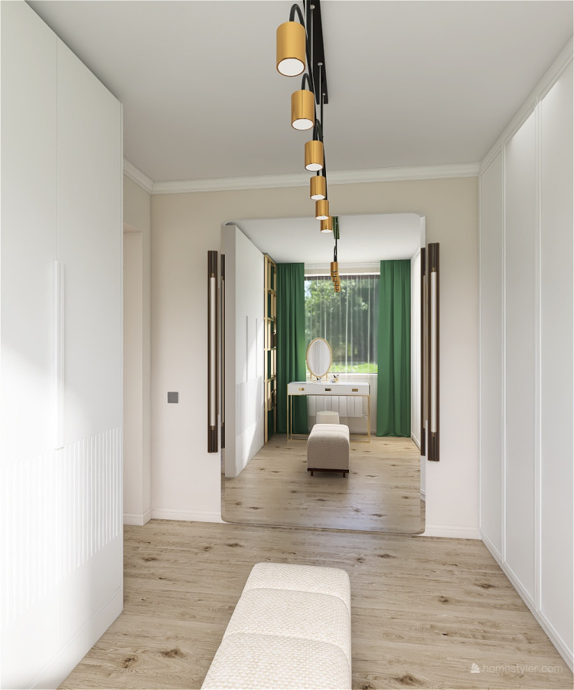 Проект спальня с гардеробной