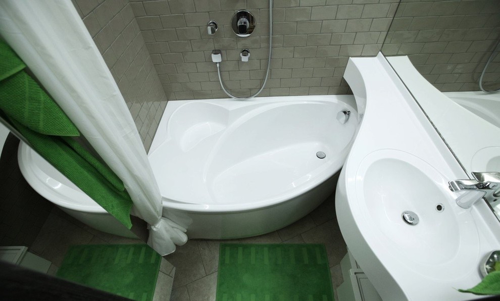 Ванна Грация и раковина Фокус в интерьере