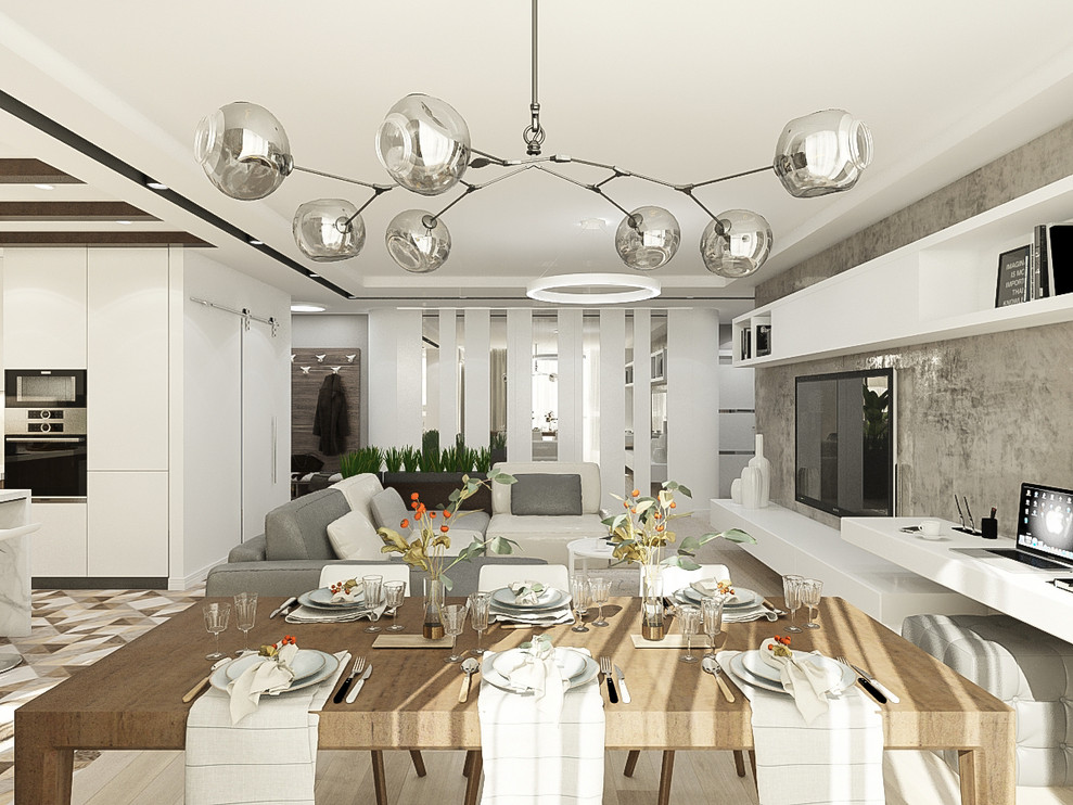 Проект. Трехкомнатная квартира в г. Энгельсе 103,7 м2