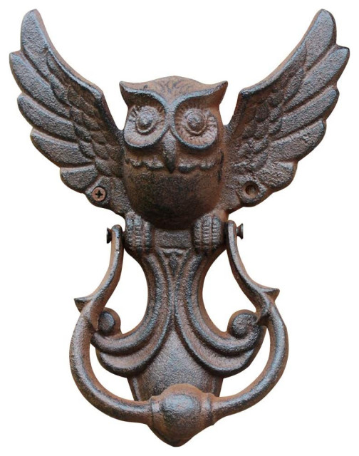 Heavy Duty Owl Shape Doorknocker - Rustic - Door Knockers - by Imtinanz ...