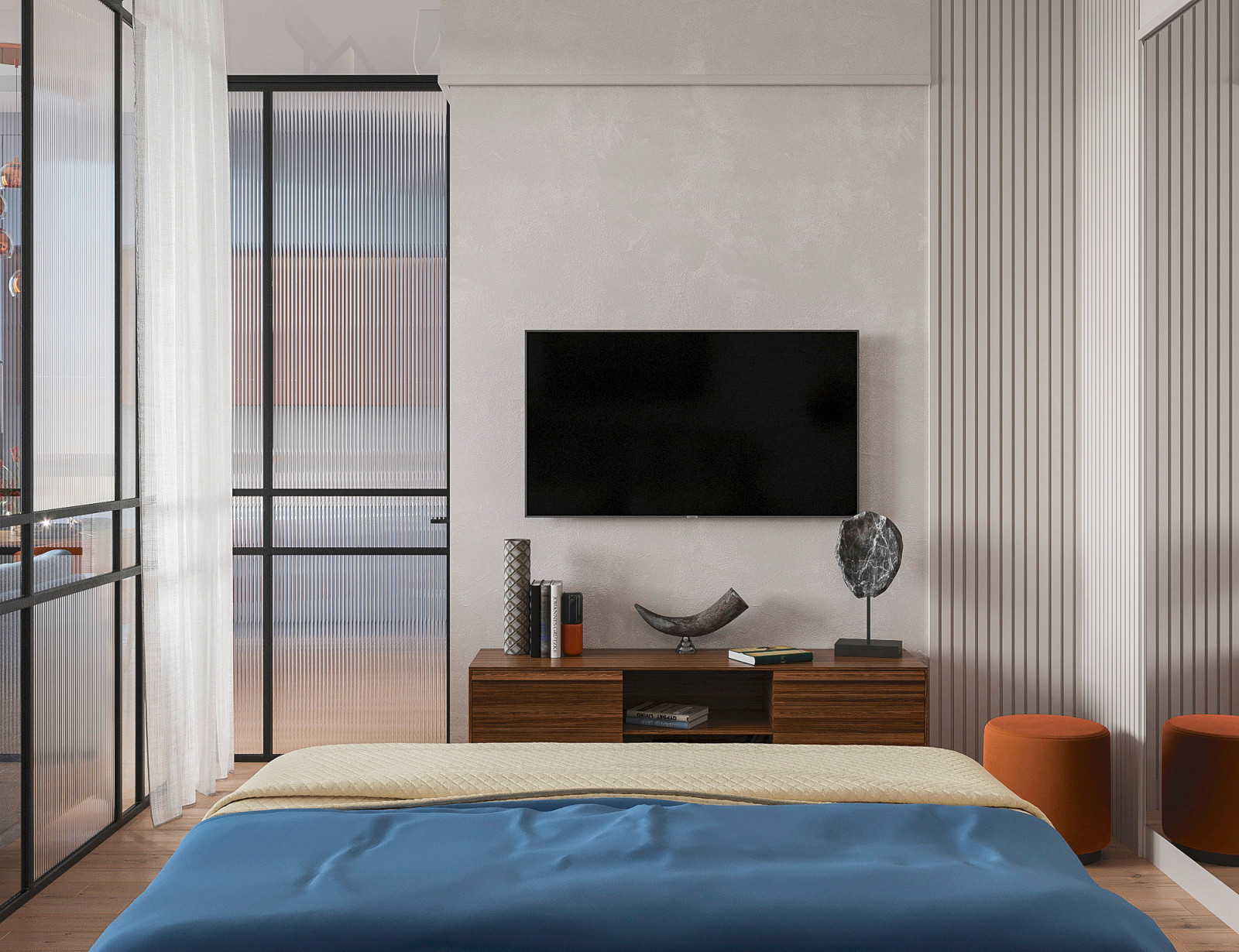 Оранжевое настроение. Квартира с панорамным видом 70 кв.м. в ЖК Дыхание