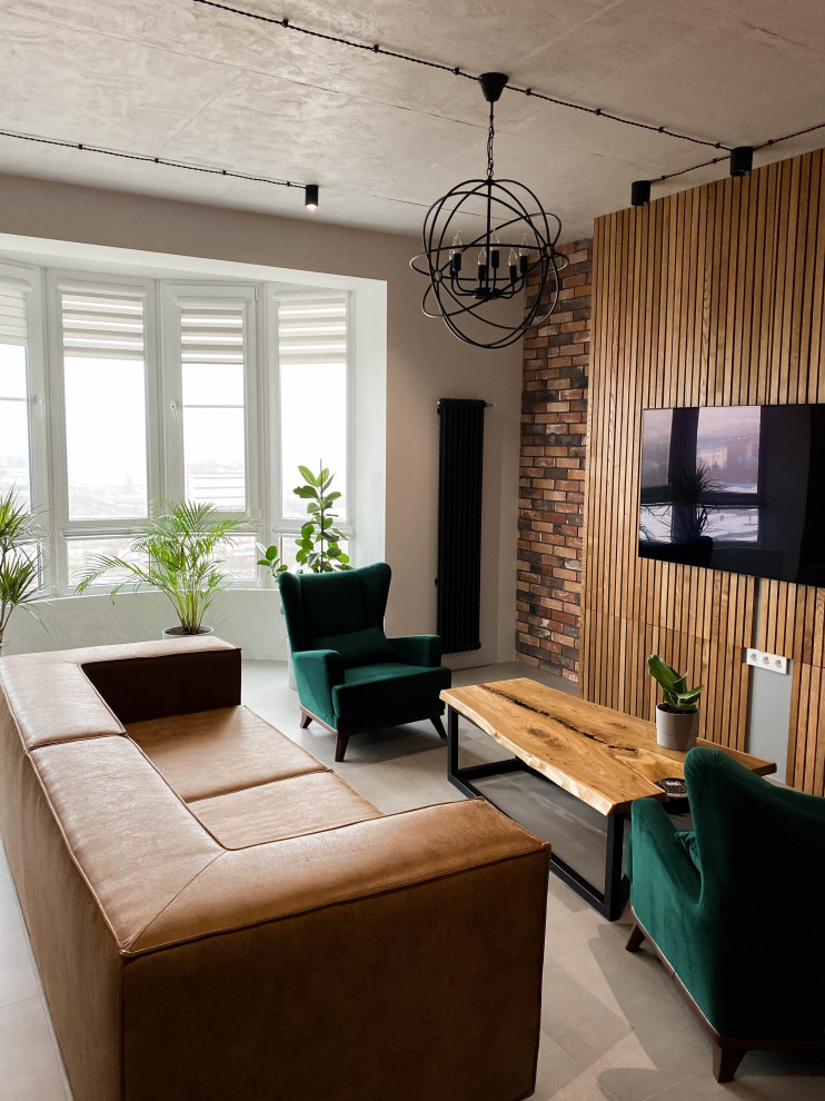 Проект в стиле Loft для молодой семьи.