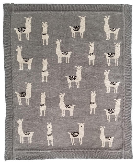 llama baby blanket