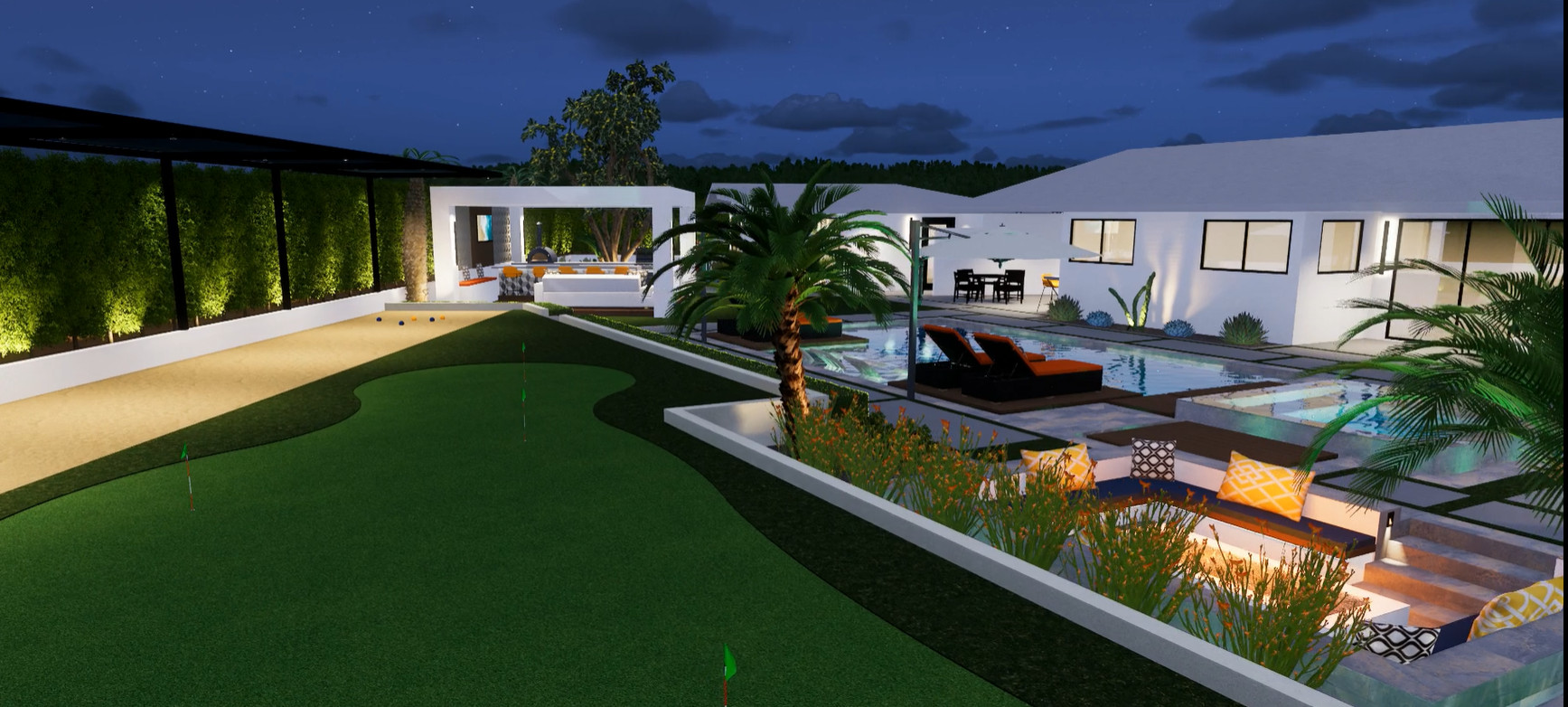 Palm Springs 3D Modern design