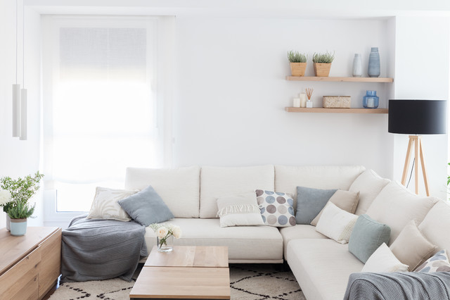 Un sal&oacute;n para vivirlo coastal-family-room