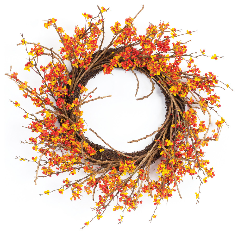Bittersweet Wreath Traditional Wreaths And Garlands by Melrose