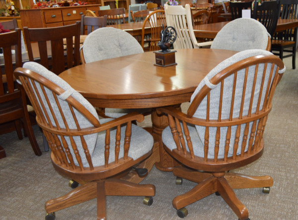 Solid hardwood table tops; Moisture sealant applied to edge of table panels.