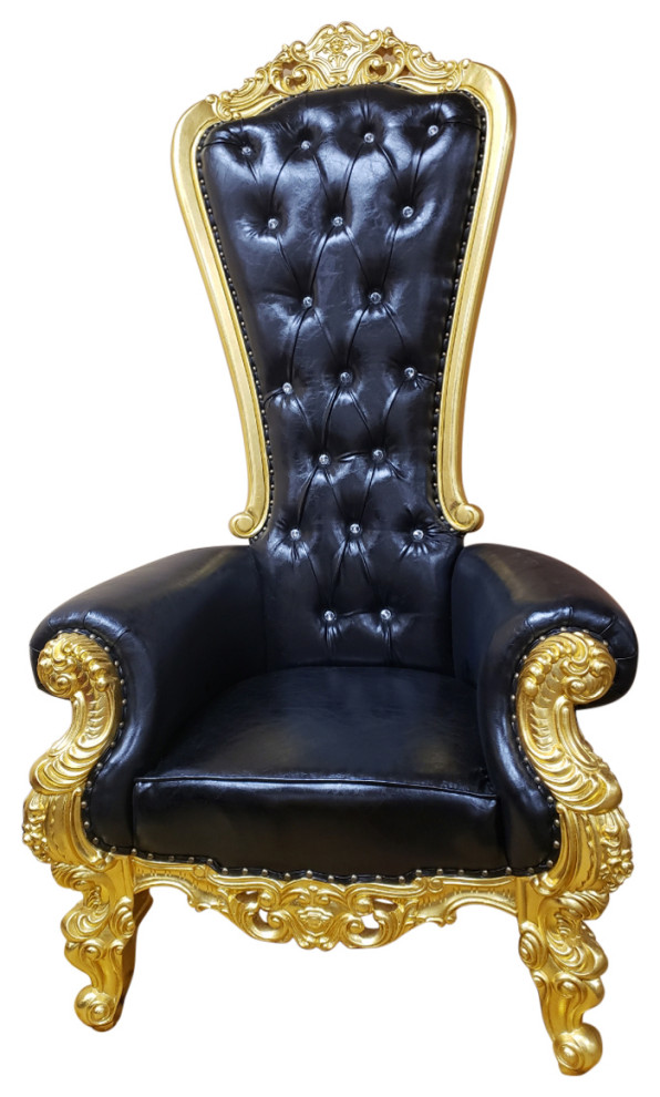 Kyrie King Throne Chair Victorian Armchairs And Accent Chairs by