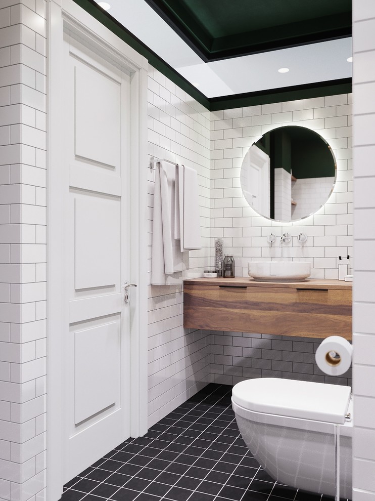 Визуализация санузла совмещенного с постирочной в "сталинке"