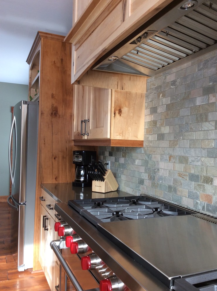 Rustic American Kitchen in rustic natural maple.