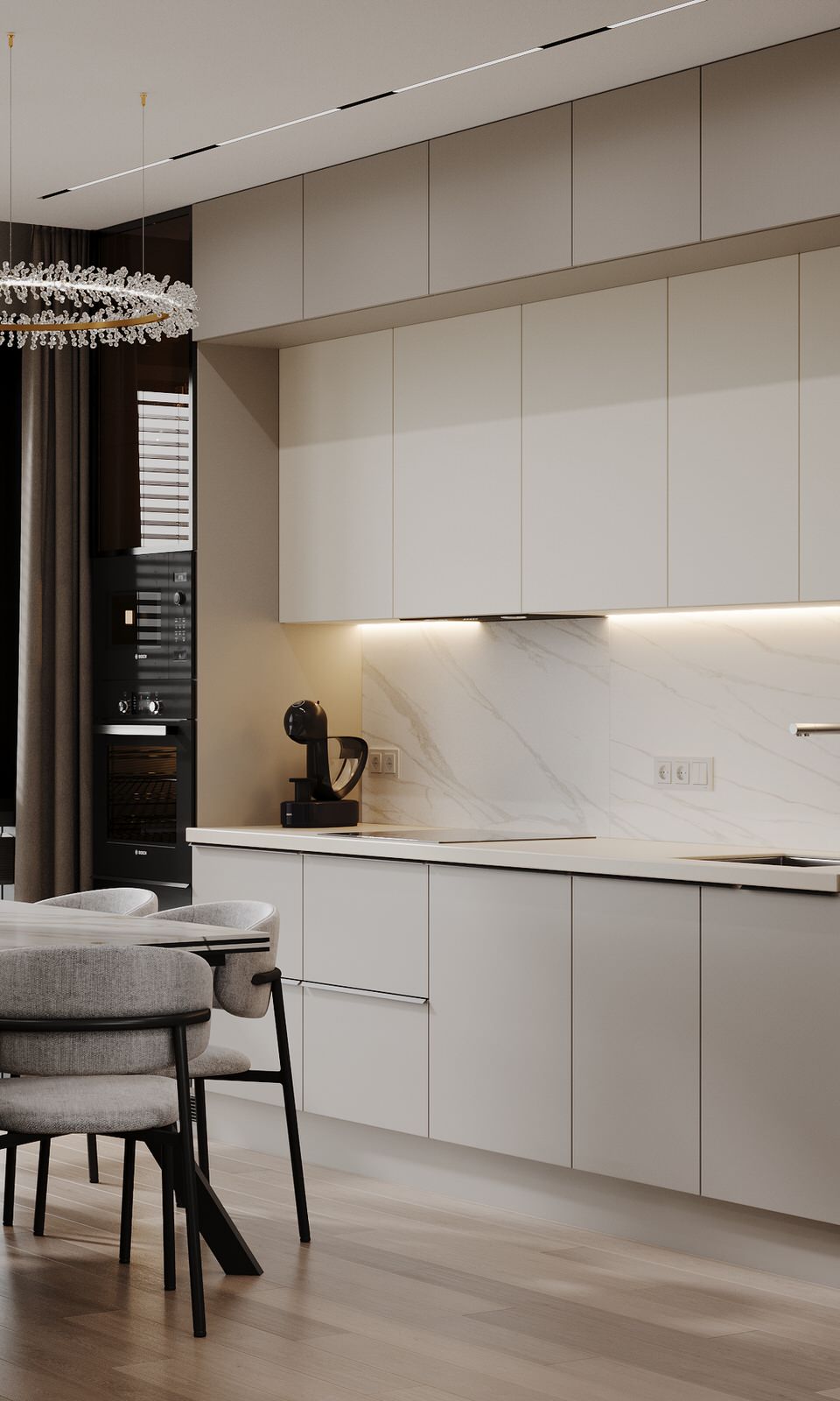 Интерьер квартиры в ЖК "Метрополия"