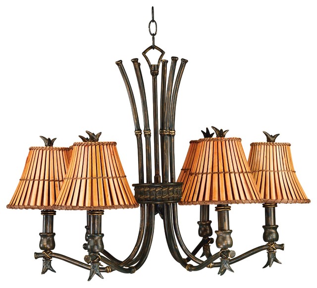 Kenroy Home Kwai 6 Light Chandelier Bronze Heritage Finish 90456bh Kenroy Home Kwai 6 Light Chandelier Bronze Heritage Finish 90456bh
