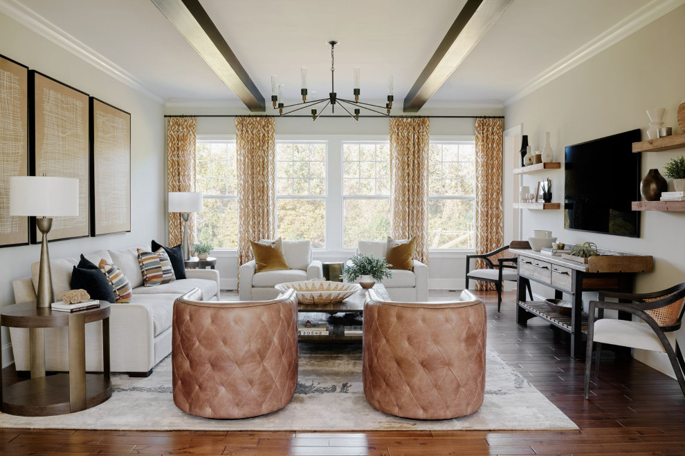 Roseville Interior Design - Farmhouse - Living Room - by S&V Creations ...
