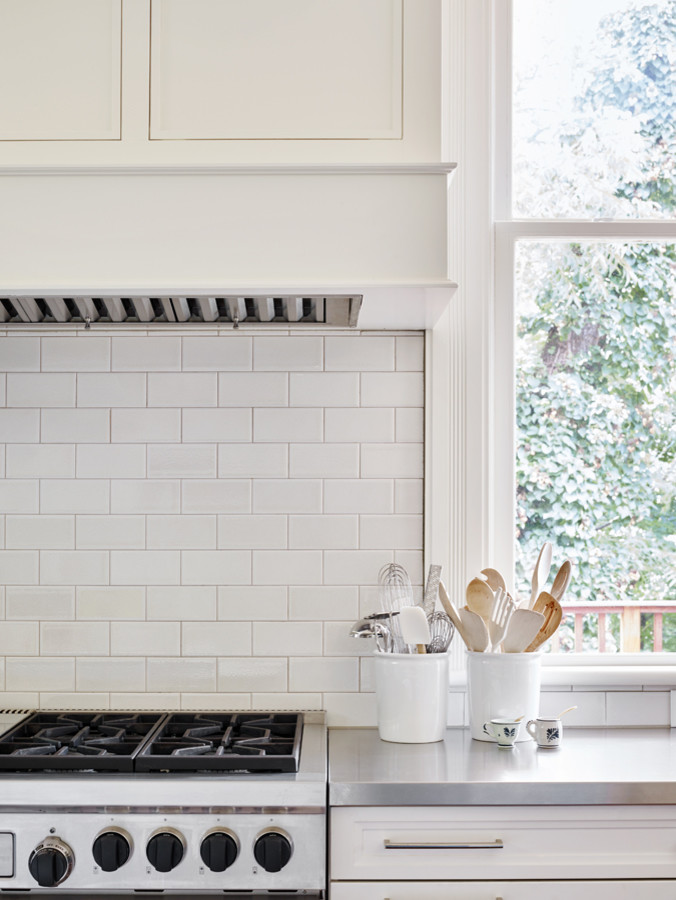 Large transitional kitchen photo in Atlanta