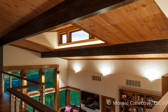 Custom Home Interiors and Exteriors for David K. Warfel Lighting Design minimalistisch-wohnbereich