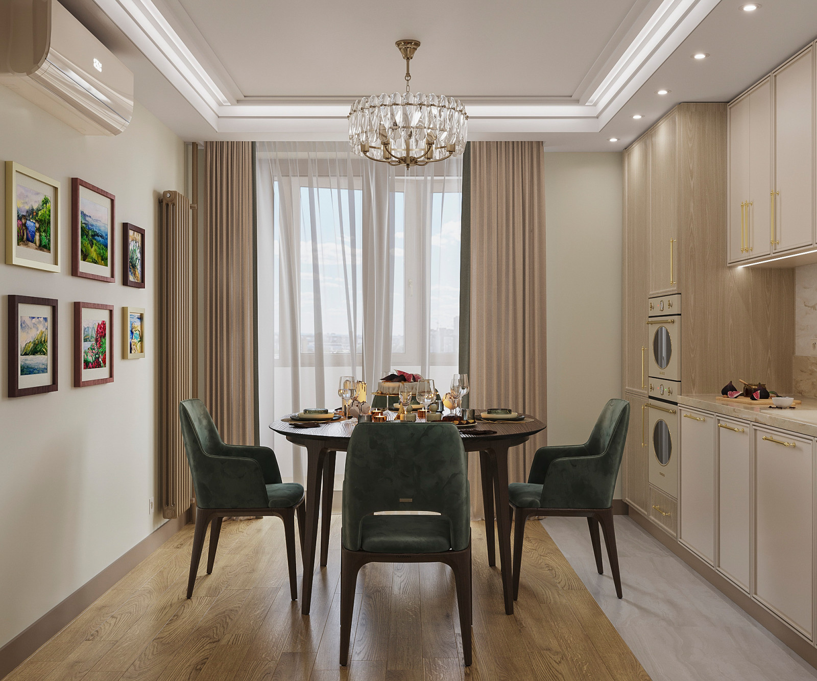 Кашемир беж. Квартира 130 кв.м. на Зоологической ул.