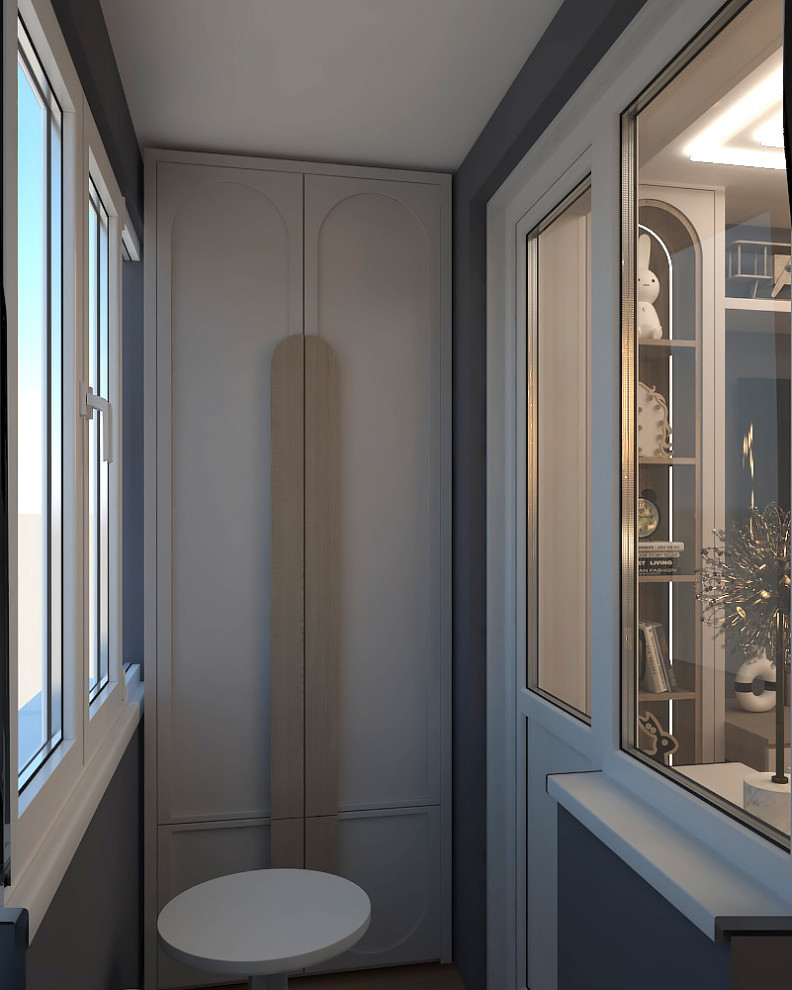 проходная кухня-студия