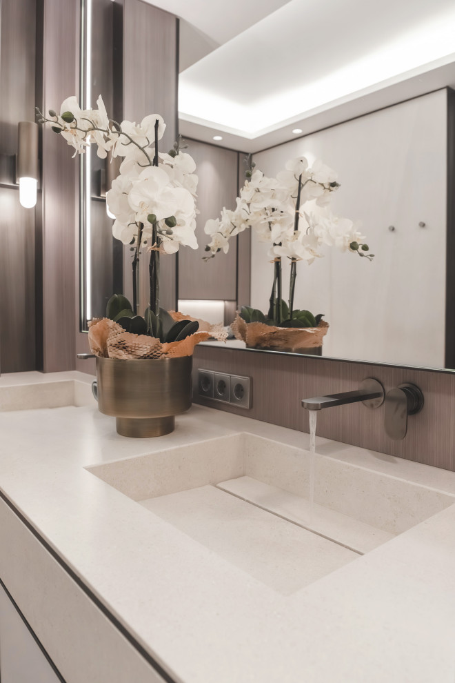 Fusion modern. Interior design of a villa in Monte-Carlo