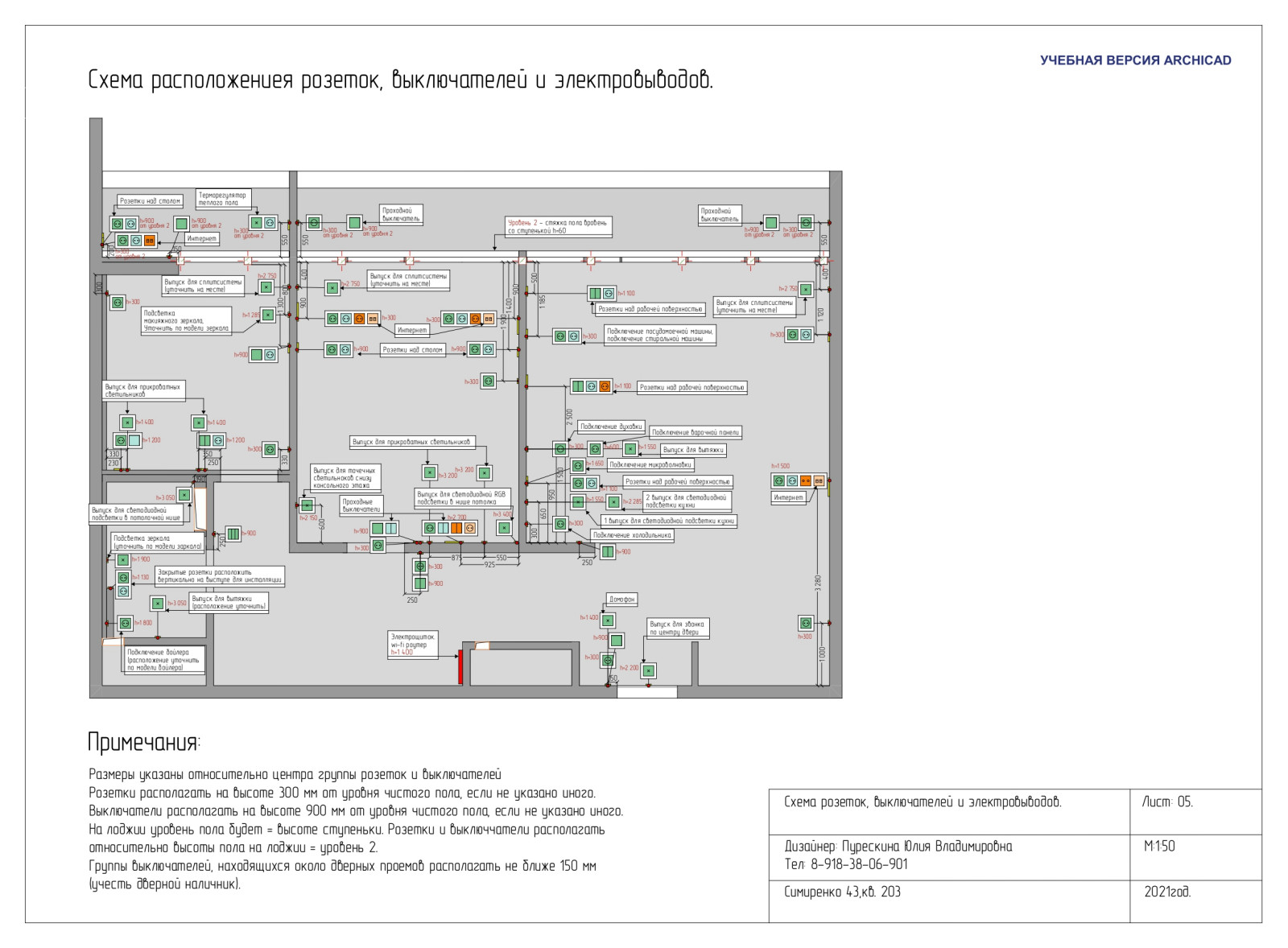 дизайн-проект 3-х комнатной квартиры