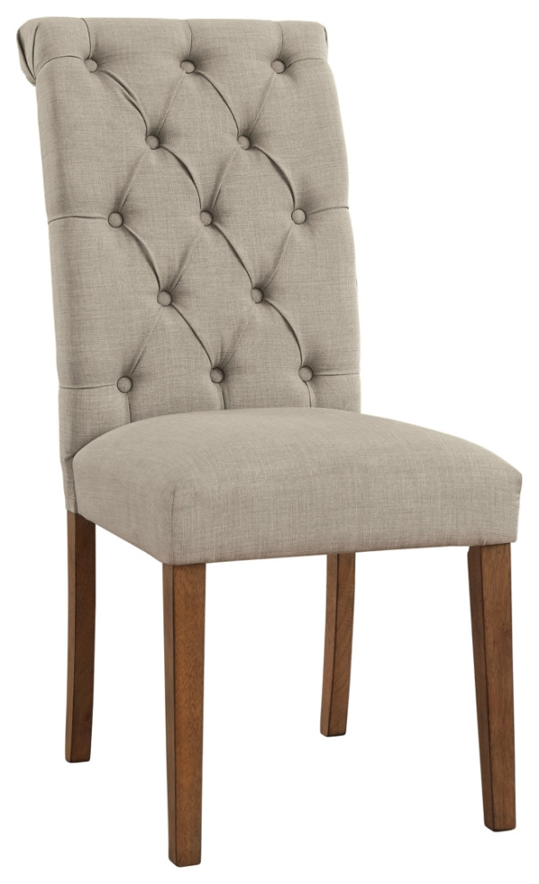 Harvina Beige Dining Chair Transitional Dining Chairs by Ashley